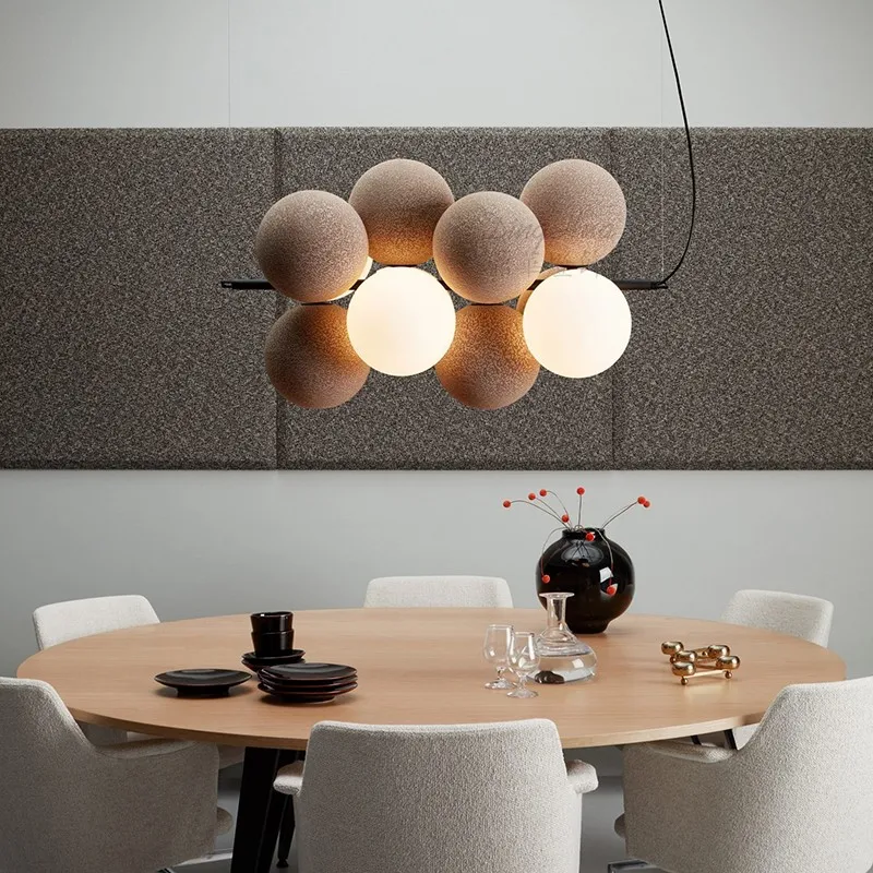 lustre créatif en velours pour un éclairage haut de gamme - Image 4