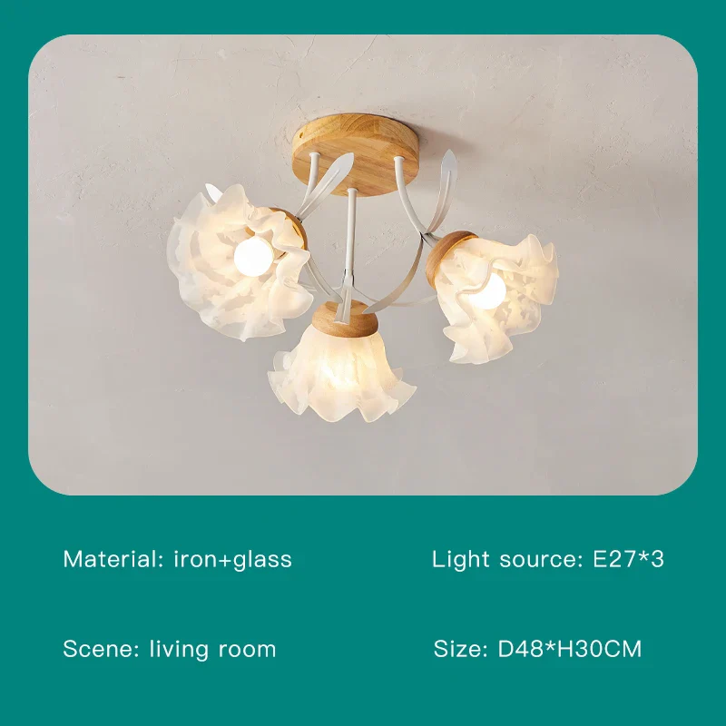lustre créatif fleurs décoration nordique pour intérieur moderne - Image 10