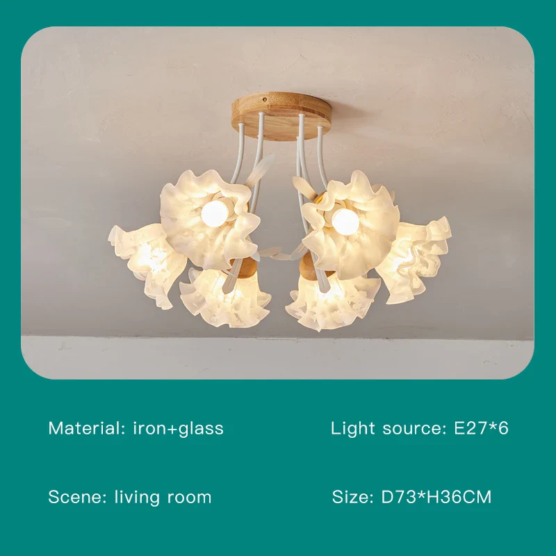 lustre créatif fleurs décoration nordique pour intérieur moderne - Image 13