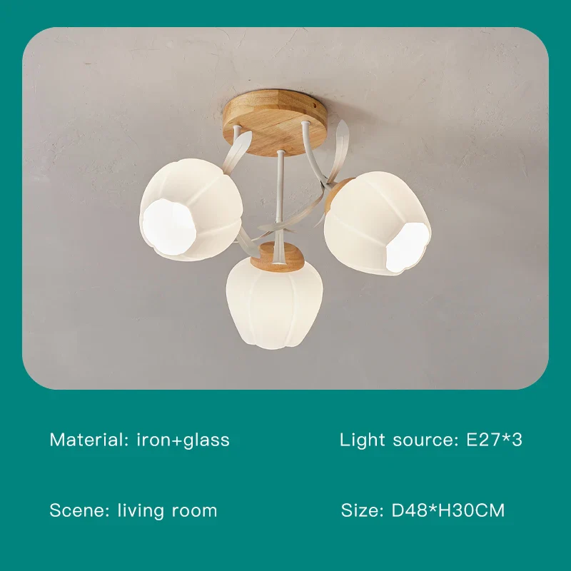 lustre créatif fleurs décoration nordique pour intérieur moderne - Image 20