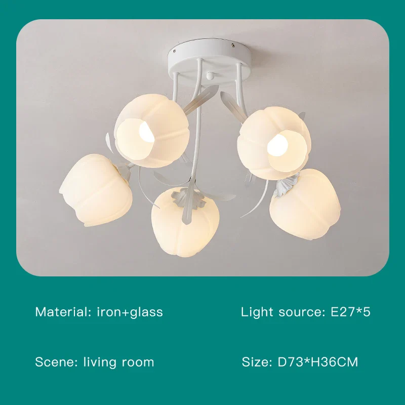 lustre créatif fleurs décoration nordique pour intérieur moderne - Image 22