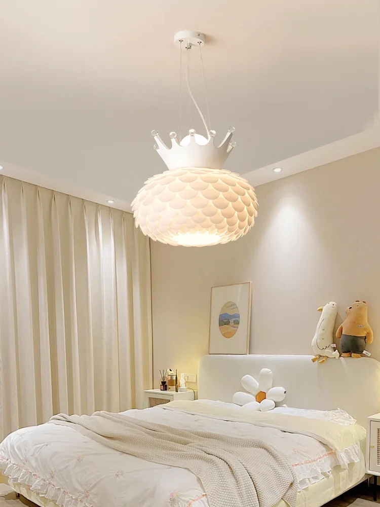 lustre créatif lumière chaude design moderne pour chambre fille - Image 2