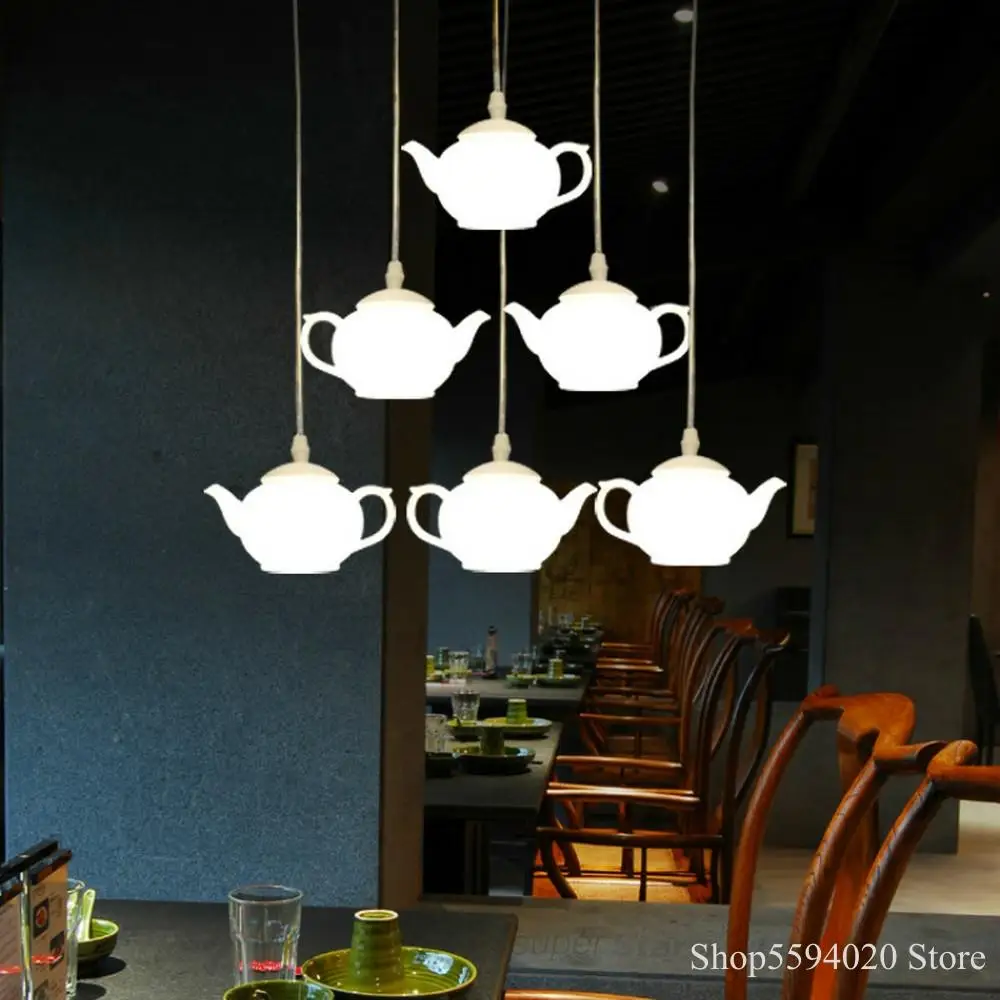 lustre créatif postmoderne en forme de théière décoratif suspendu - Image 2
