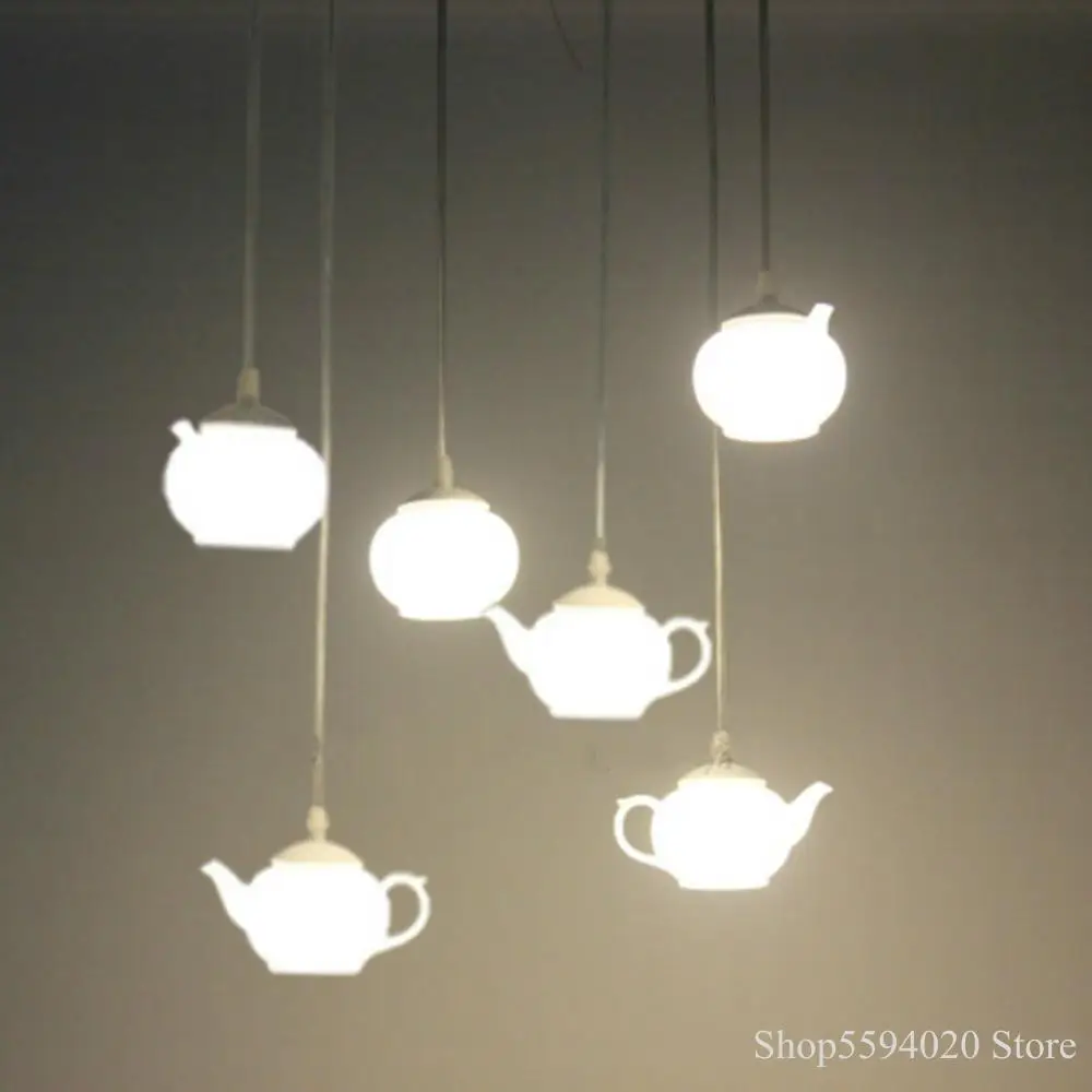 lustre créatif postmoderne en forme de théière décoratif suspendu - Image 3