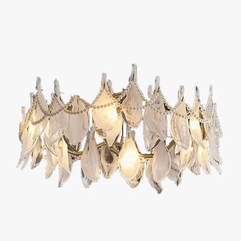 lustre créatif postmoderne en verre dépoli suspendu