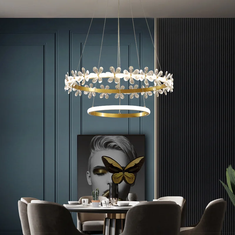 lustre cristal moderne pour éclairage tendance intérieur - Image 5