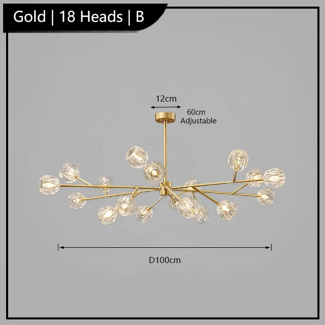 lustre de luxe en cristal éclairage postmoderne winfordo wf-xd011 - Image 14