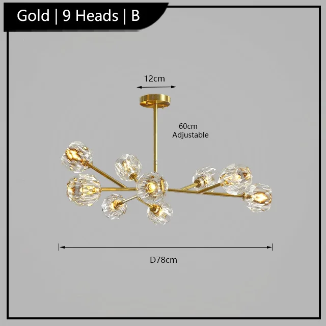 lustre de luxe en cristal éclairage postmoderne winfordo wf-xd011 - Image 16