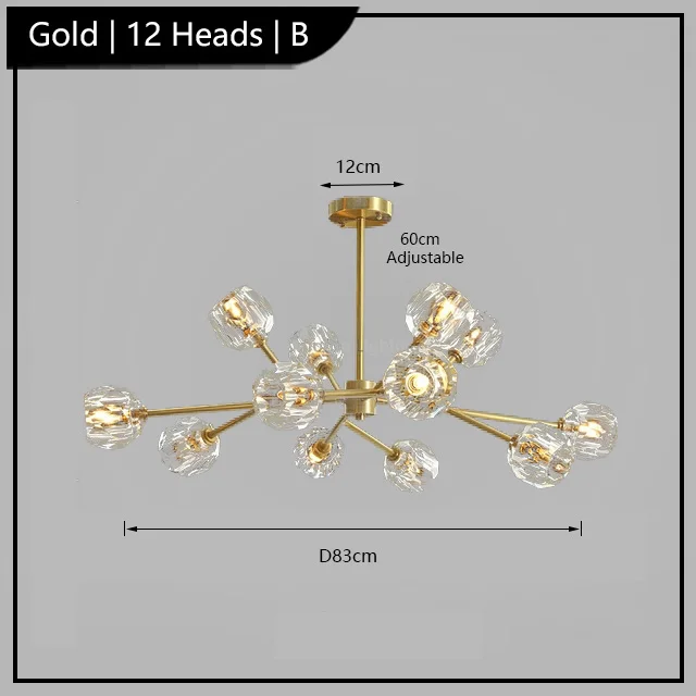 lustre de luxe en cristal éclairage postmoderne winfordo wf-xd011 - Image 18