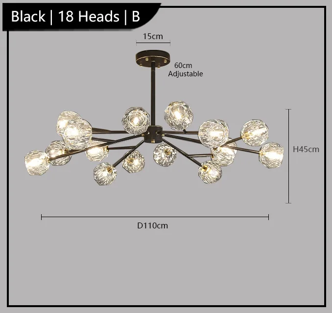 lustre de luxe en cristal éclairage postmoderne winfordo wf-xd011 - Image 22