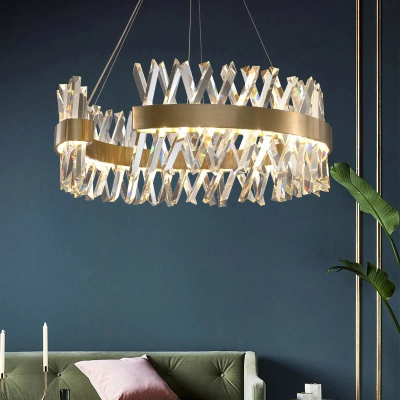 lustre de luxe en cristal winfordo wf-xd009 éclairage d'intérieur - Image 2