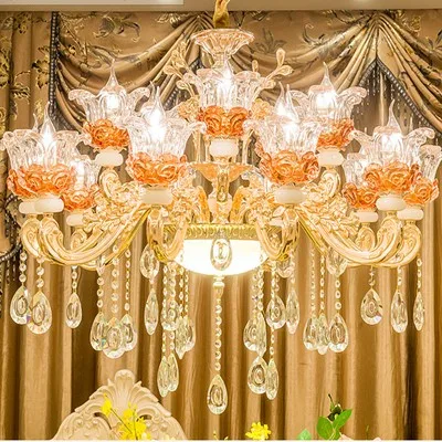 lustre de luxe en cristaux pour décoration élégante créative - Image 11
