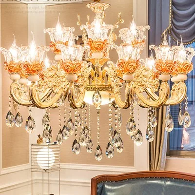 lustre de luxe en cristaux pour décoration élégante créative - Image 12