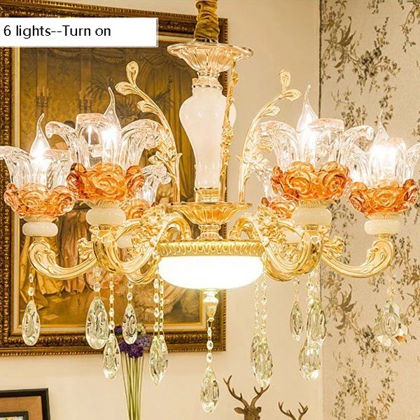 lustre de luxe en cristaux pour décoration élégante créative - Image 13