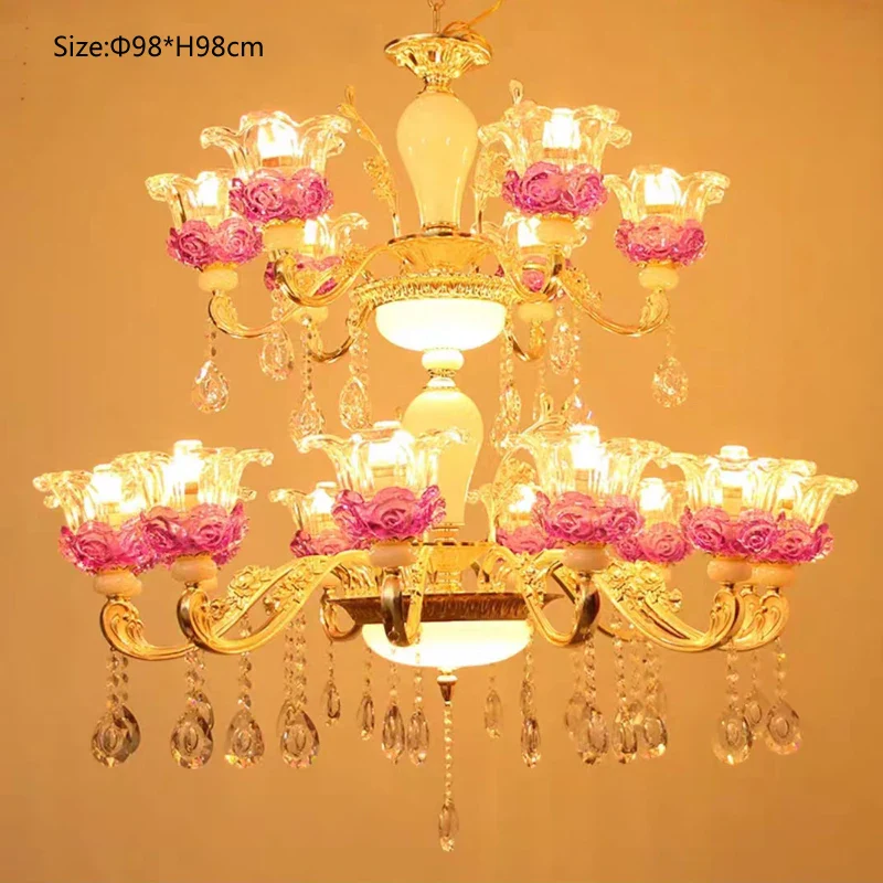 lustre de luxe en cristaux pour décoration élégante créative - Image 21