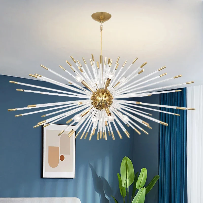 lustre de luxe en forme de pissenlit éclairage décoratif en stock - Image 2
