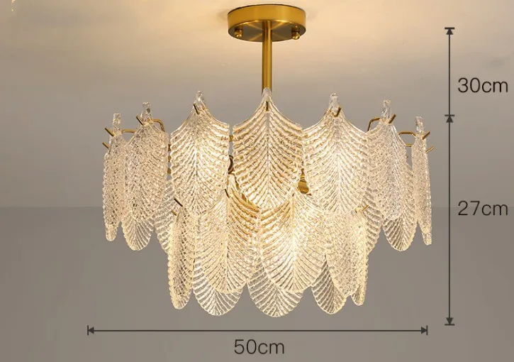 lustre de luxe en verre pour décoration intérieure élégante et moderne - Image 16