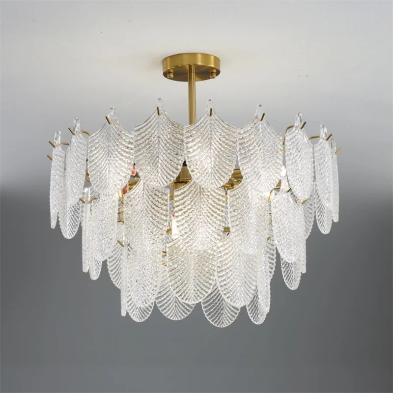 lustre de luxe en verre pour décoration intérieure élégante et moderne - Image 3