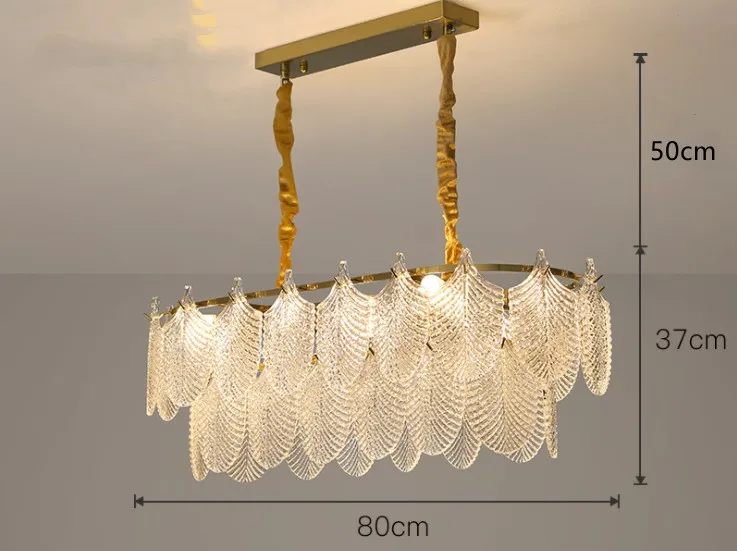 lustre de luxe en verre pour décoration intérieure élégante et moderne - Image 7