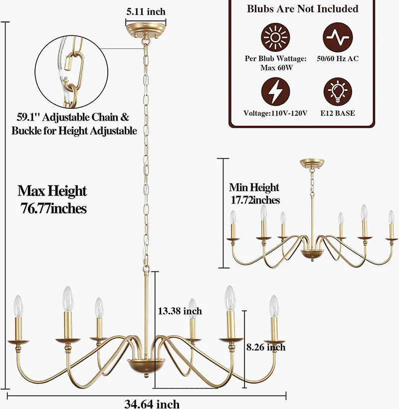 lustre décoratif américain pour intérieur élégant et moderne - Image 3