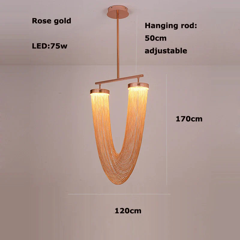lustre design en aluminium led nouvelle tendance 2022 - Image 8