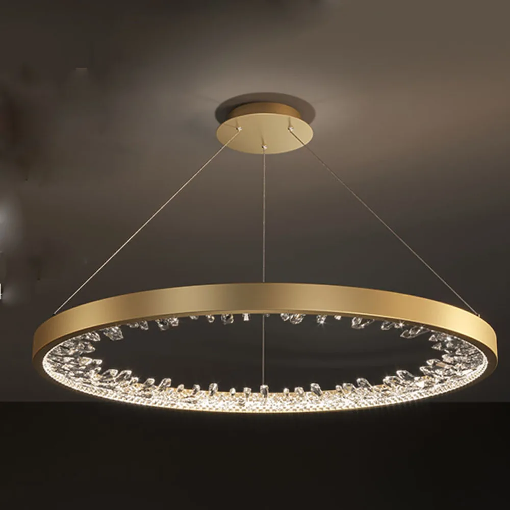 lustre design en cristal lumineux pour décoration moderne intérieure - Image 11