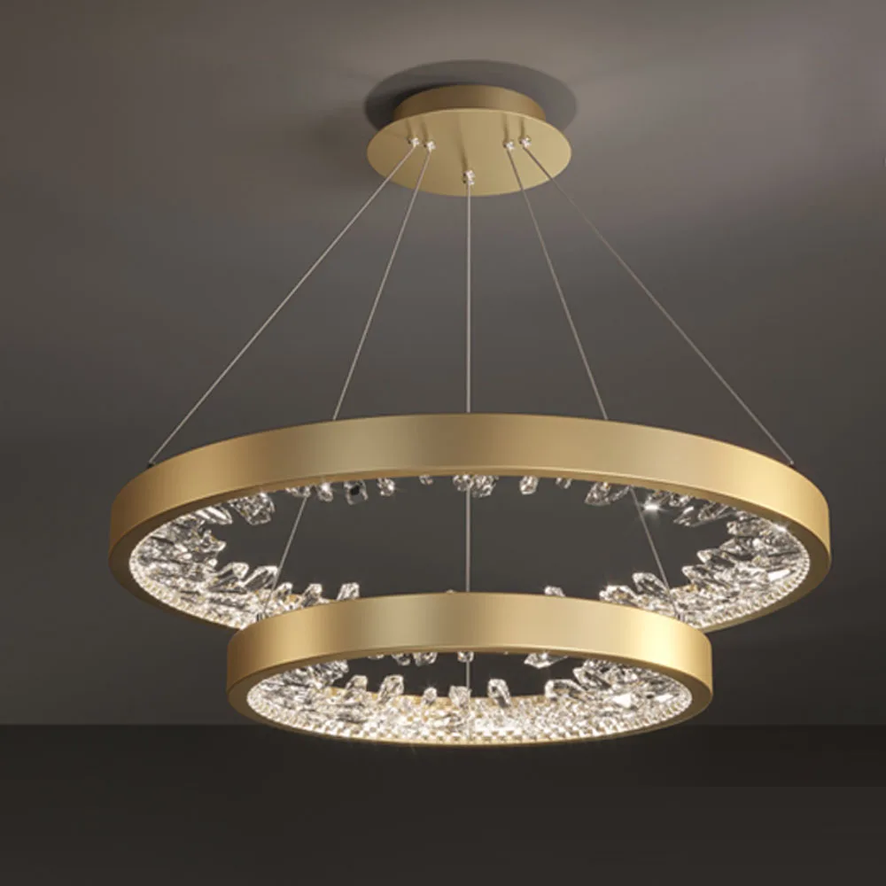 lustre design en cristal lumineux pour décoration moderne intérieure - Image 19