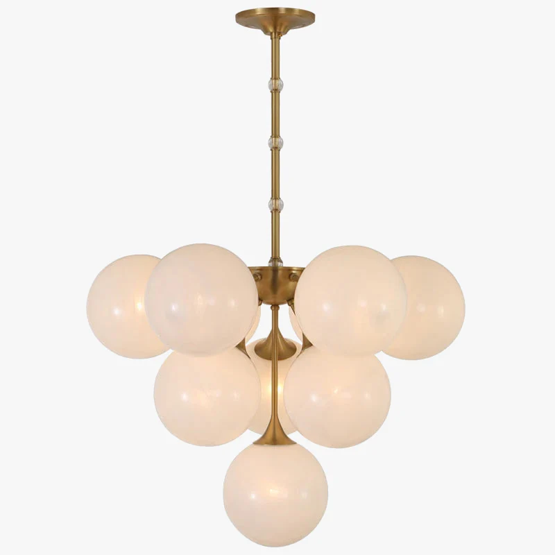 lustre design en cuivre et verre nordique moderne - Image 5