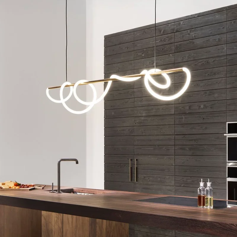 lustre design nordique à led intensité variable pour intérieur - Image 3