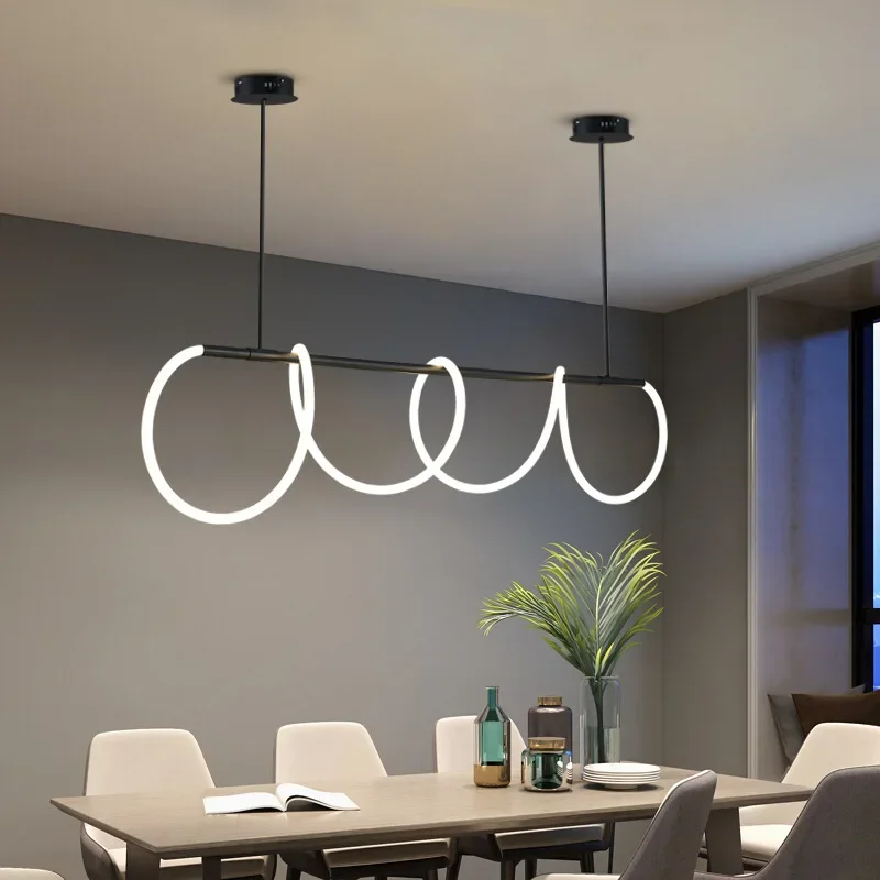 lustre design nordique à led intensité variable pour intérieur - Image 4