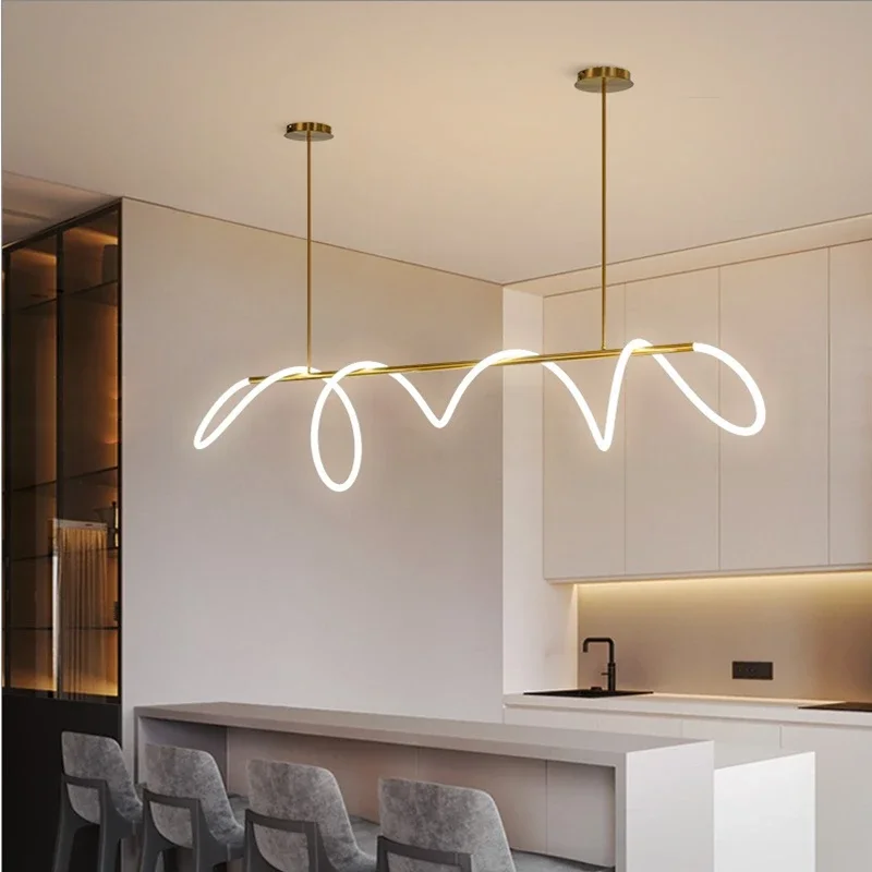 lustre design nordique à led intensité variable pour intérieur - Image 5