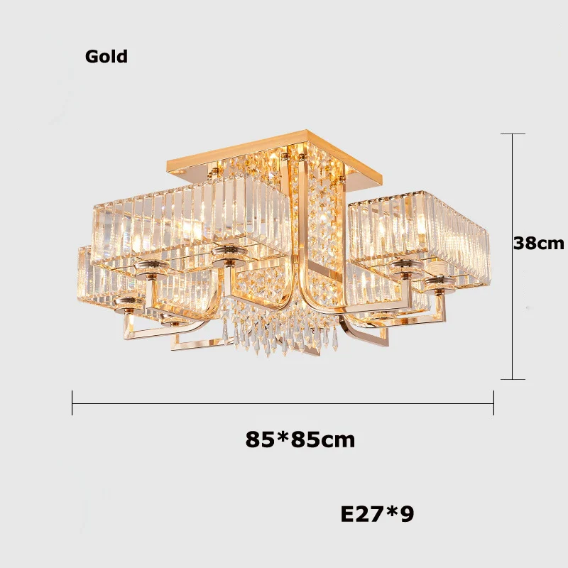 lustre dimmable en cristal pour un éclairage élégant - Image 10