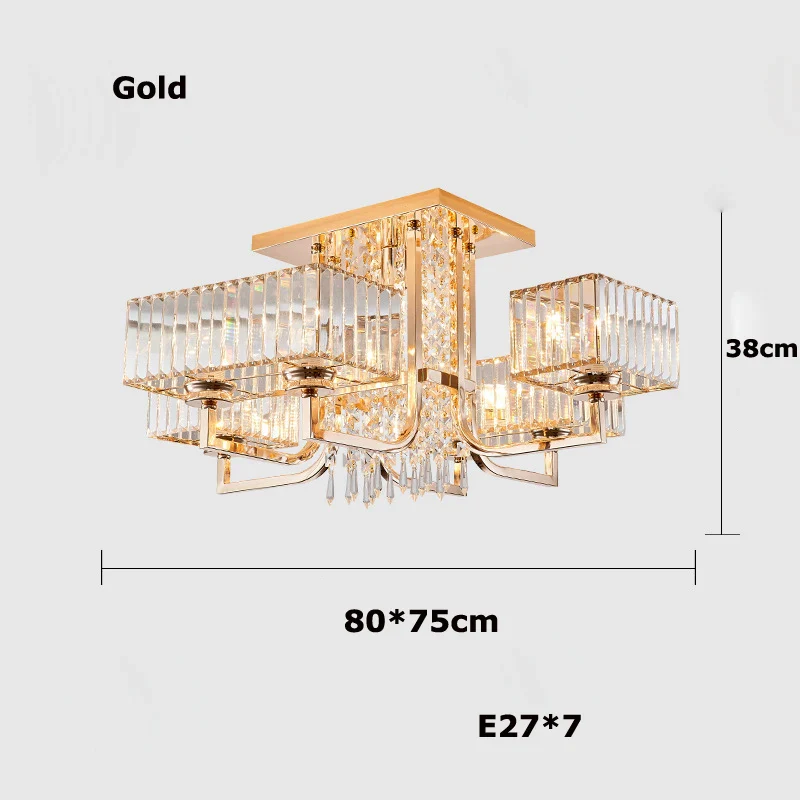 lustre dimmable en cristal pour un éclairage élégant - Image 12