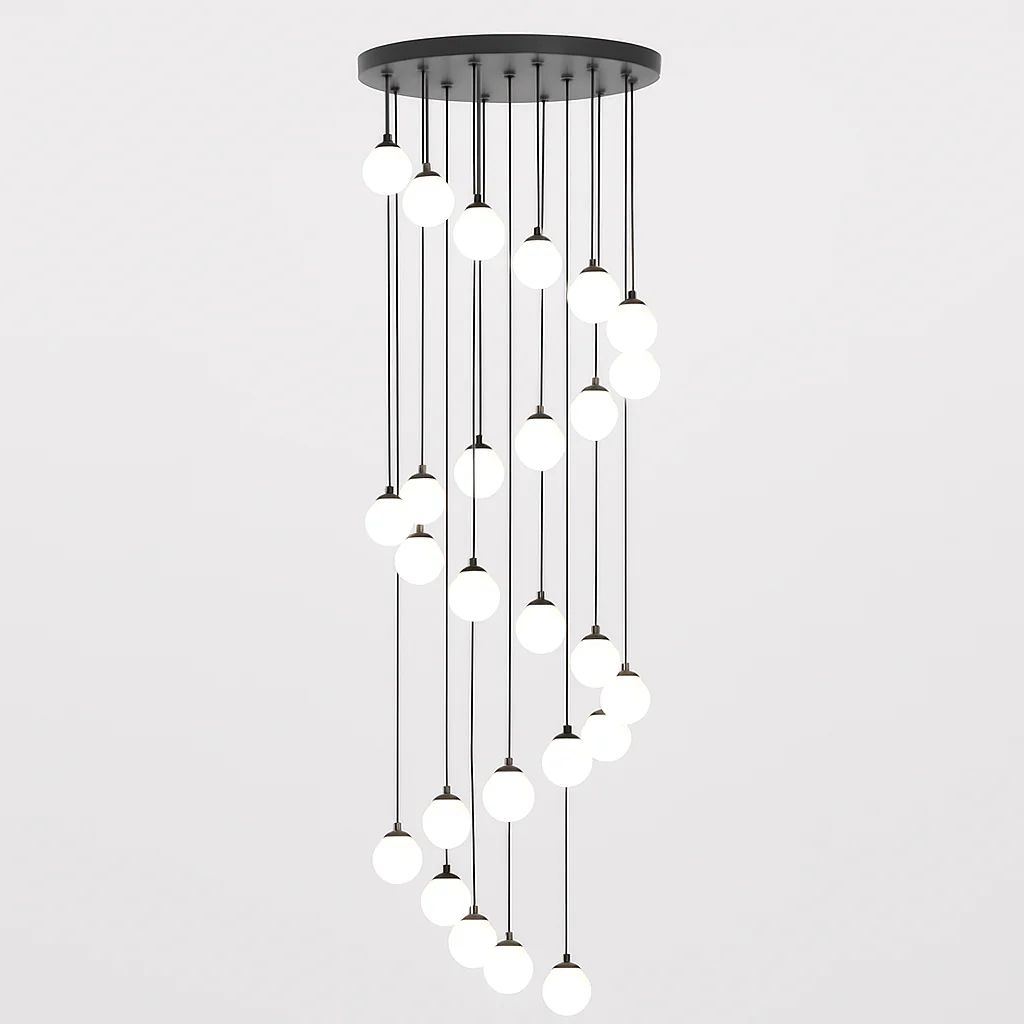 lustre duplex moderne pour éclairage de luxe intérieur - Image 16