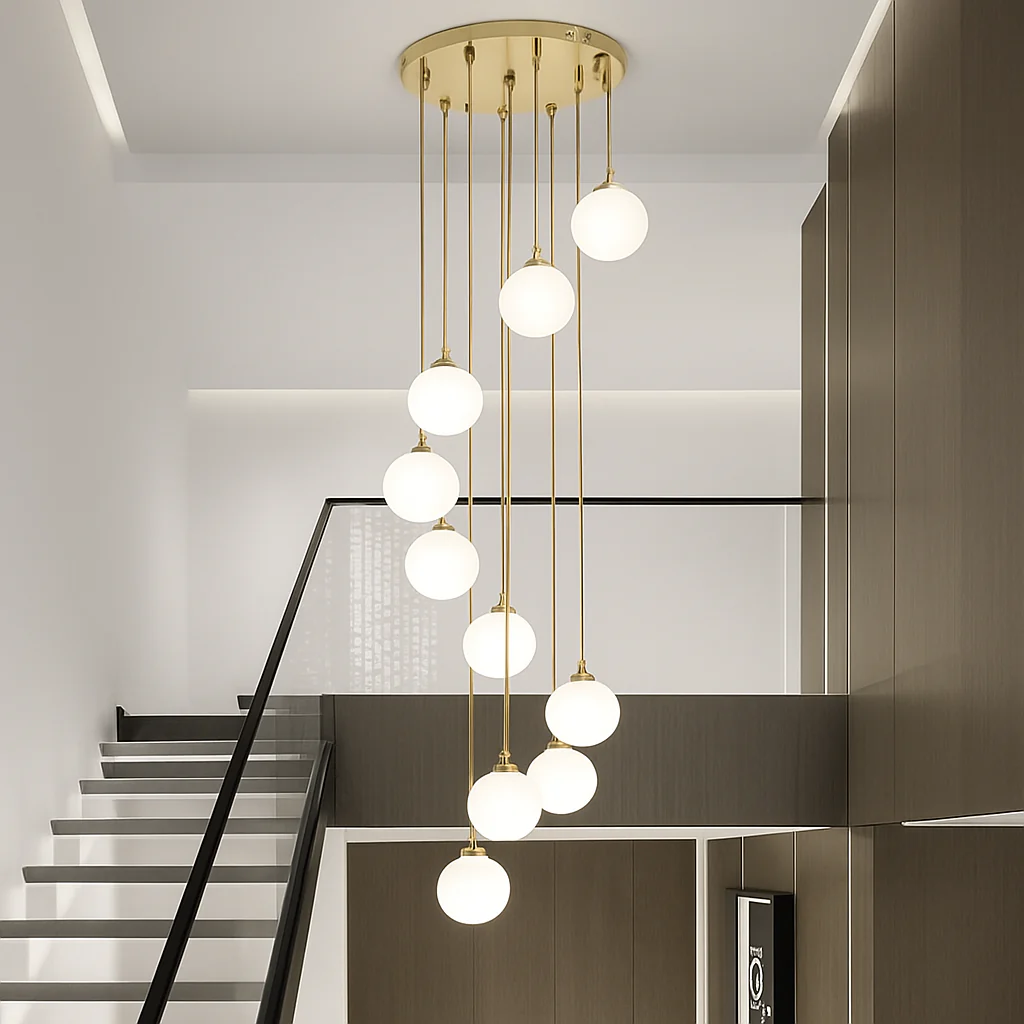 lustre duplex moderne pour éclairage de luxe intérieur - Image 3
