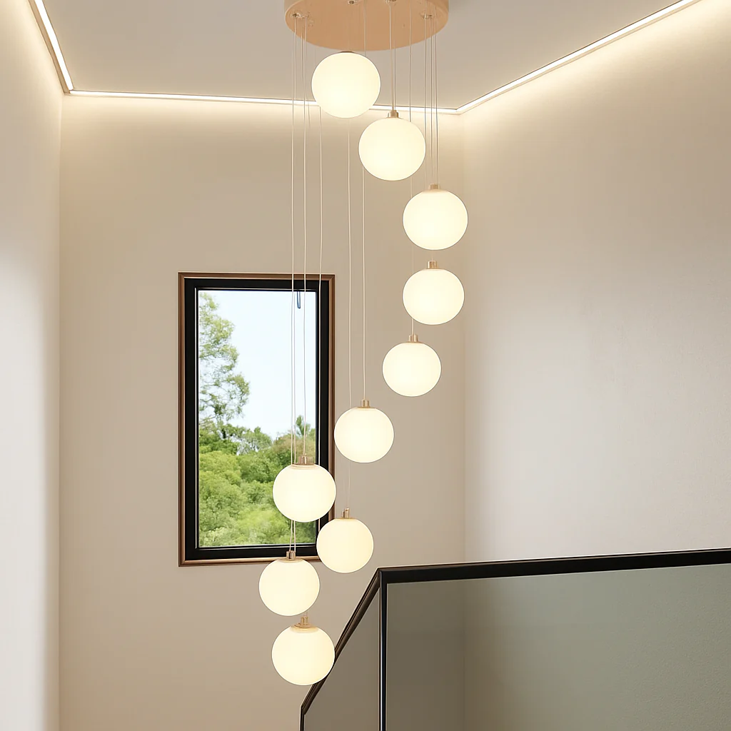 lustre duplex moderne pour éclairage de luxe intérieur - Image 5