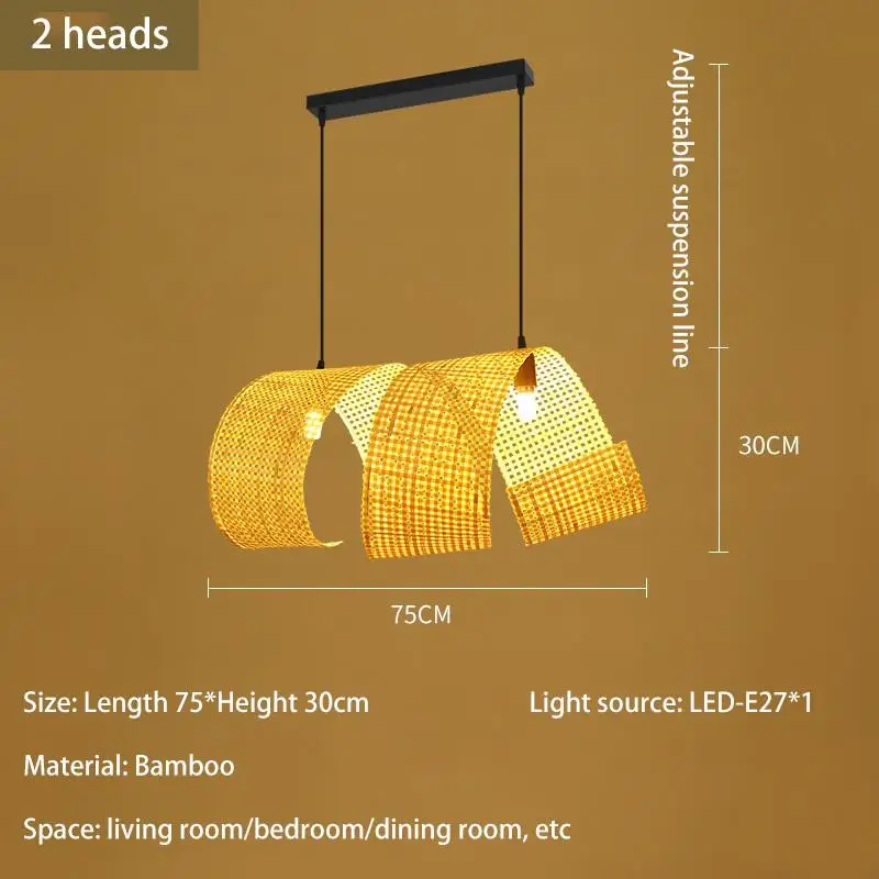 lustre en bambou style japonais pour décoration zen asiatique - Image 11