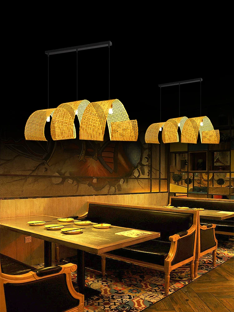 lustre en bambou style japonais pour décoration zen asiatique - Image 3