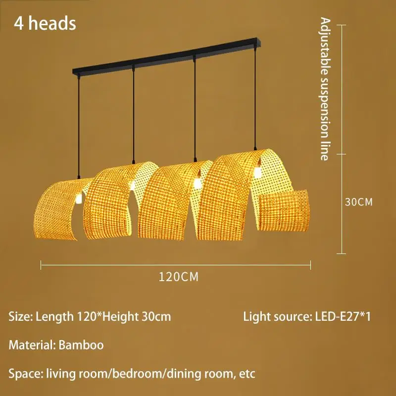 lustre en bambou style japonais pour décoration zen asiatique - Image 8