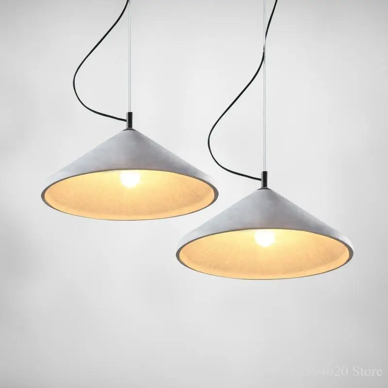 lustre en béton design loft pour bar et restaurant - Image 3