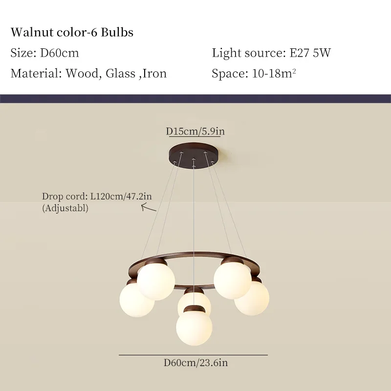 lustre en bois design pour décoration contemporaine maison - Image 13