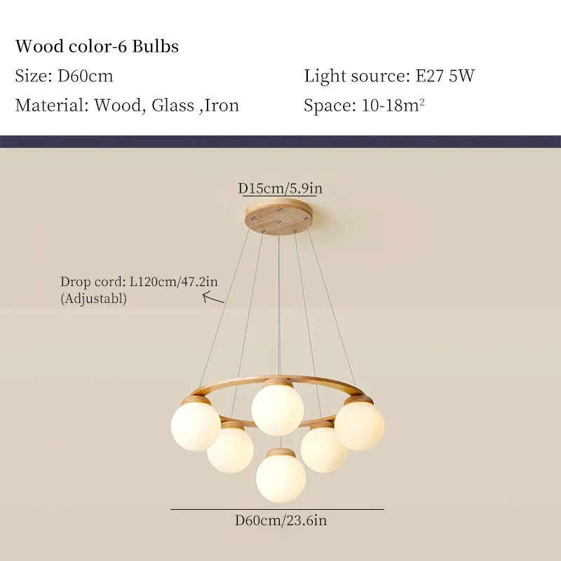 lustre en bois design pour décoration contemporaine maison - Image 14