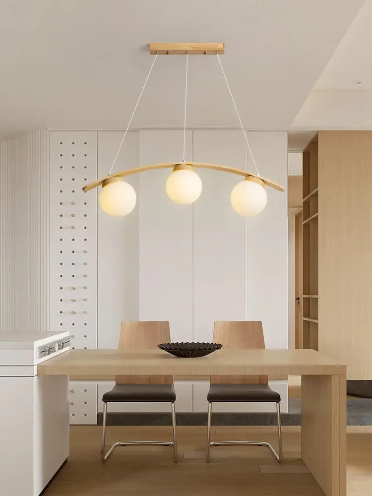 lustre en bois design pour décoration contemporaine maison - Image 2