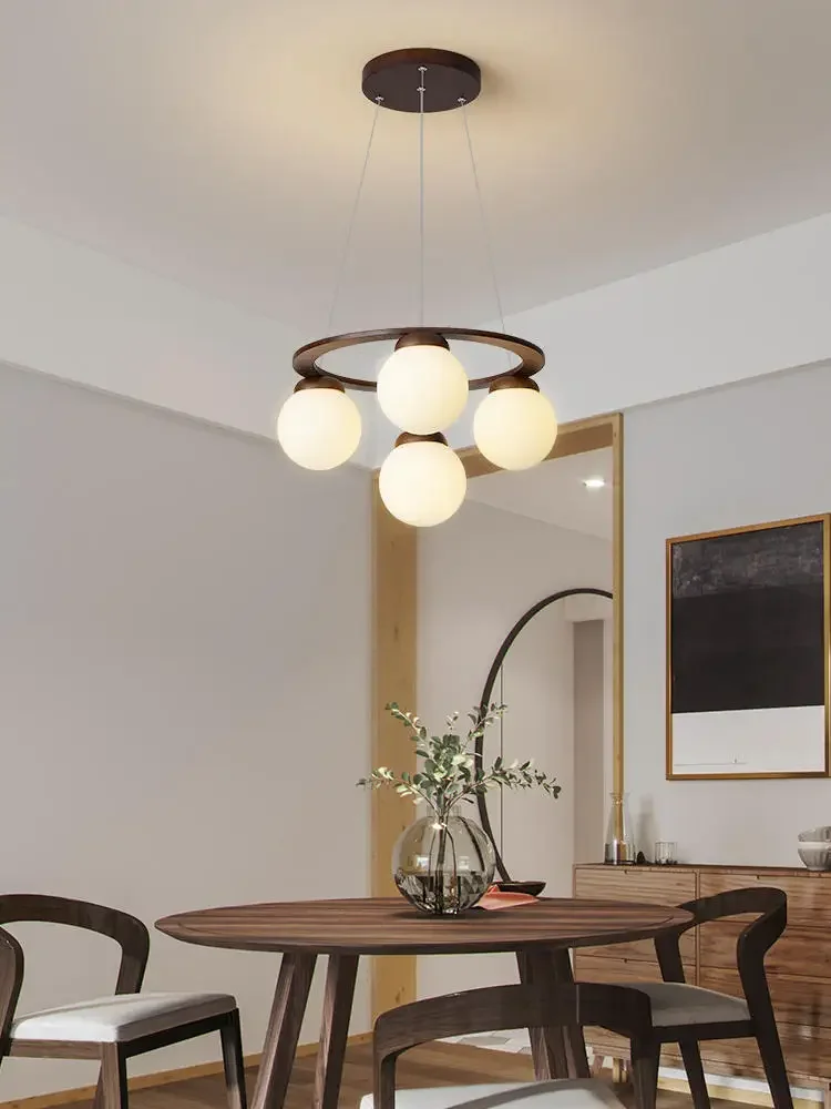 lustre en bois design pour décoration contemporaine maison - Image 4