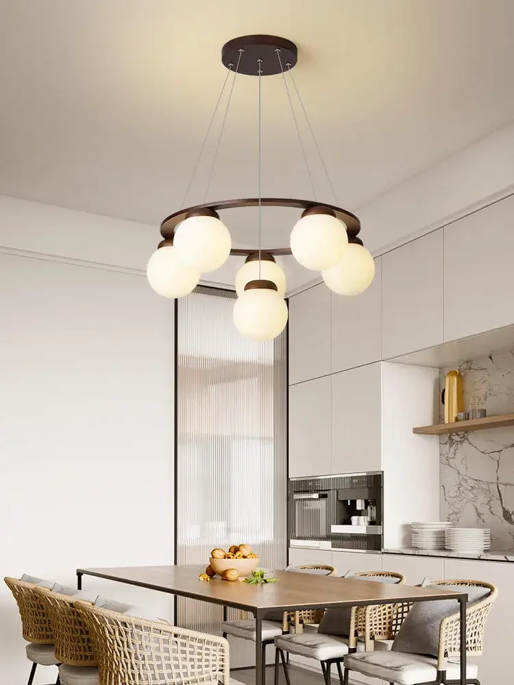 lustre en bois design pour décoration contemporaine maison - Image 5