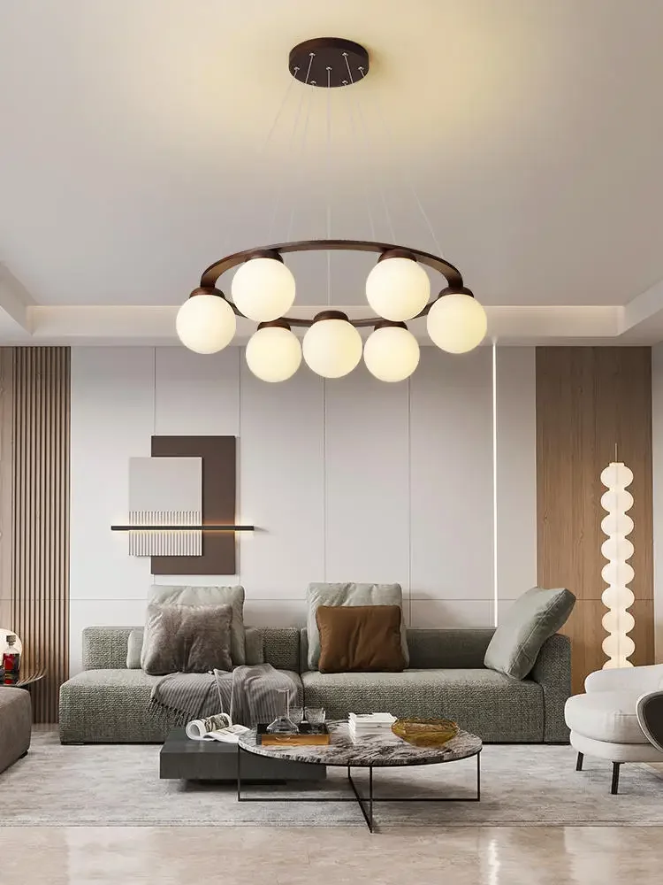 lustre en bois design pour décoration contemporaine maison - Image 6
