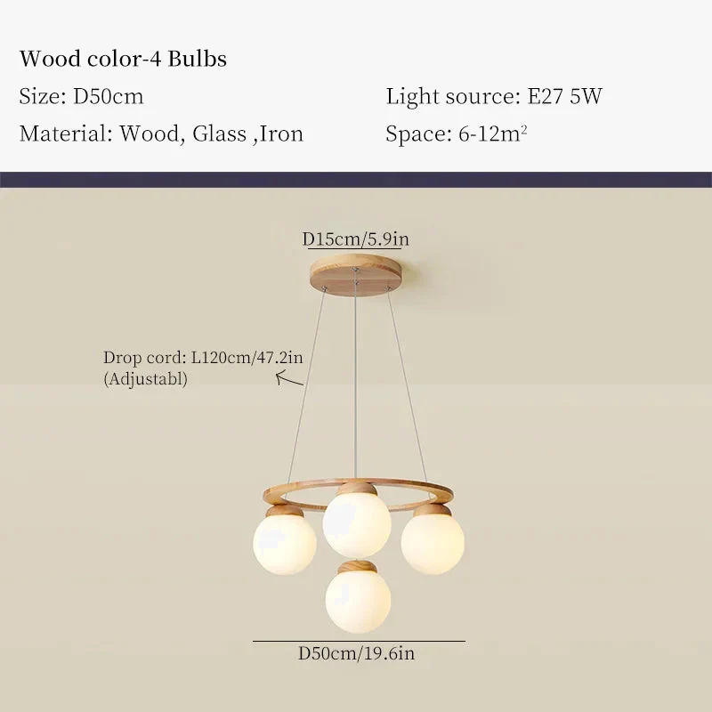 lustre en bois design pour décoration contemporaine maison - Image 9