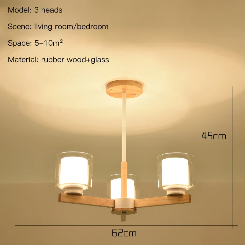 lustre en bois vintage à led pour intérieur rustique - Image 12