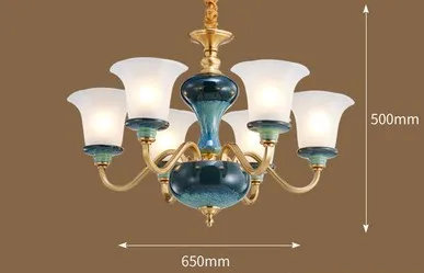 lustre en céramique et cuivre pour une ambiance moderne et simple - Image 10
