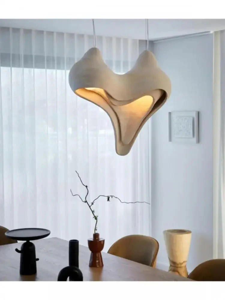 lustre en conque design nordique wabi sabi pour décoration intérieure - Image 3